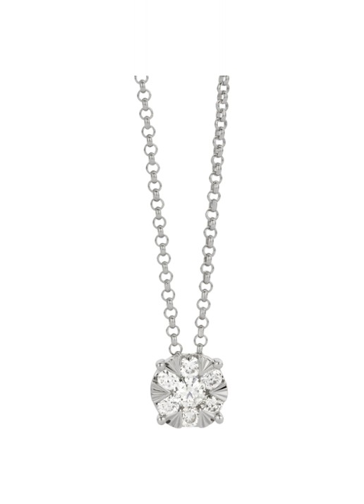 Diamond Point Witgouden hanger, 0.24 ct diamant, Enchanted