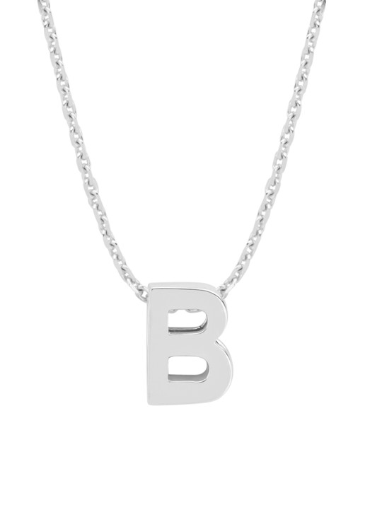 Diamond Point Witgouden hanger B, Alphabet