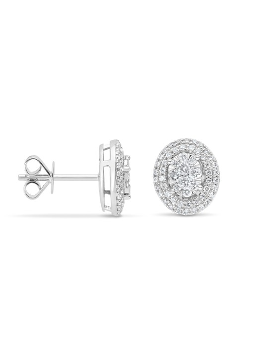 Diamond Point Witgouden oorsieraden, 0.53 ct diamant, Enchanted