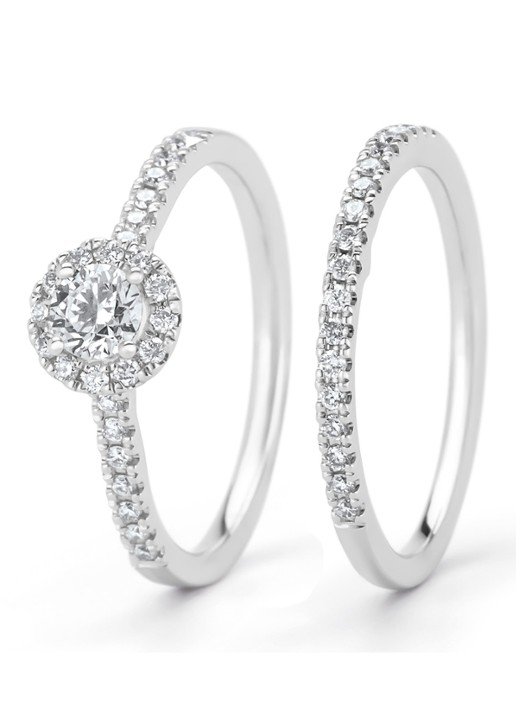 Diamond Point Witgouden ring, 0.14 ct diamant, Perfect Match - detail 6 witgoud