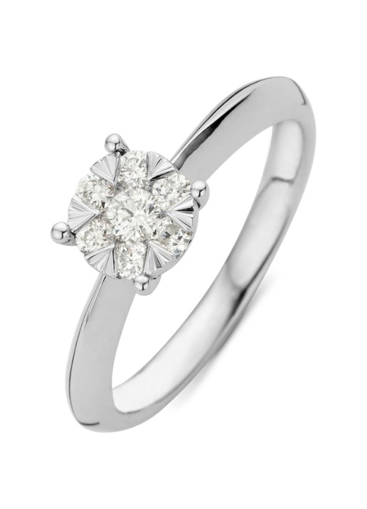 Diamond Point Witgouden ring, 0.28 ct diamant, Enchanted
