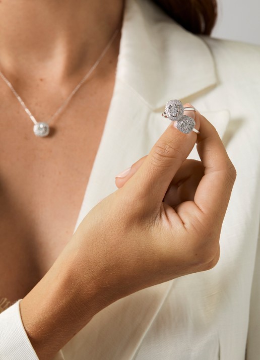 Diamond Point Witgouden ring, 0.31 ct diamant, Enchanted - detail 6 witgoud