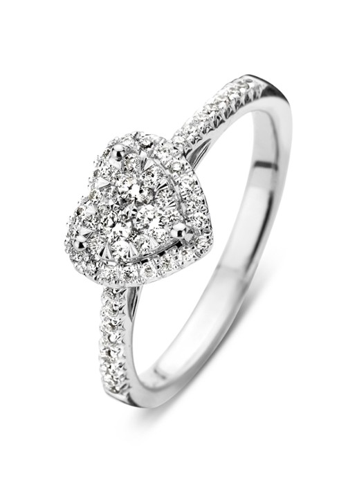 Diamond Point Witgouden ring 0.37 ct diamant Enchanted
