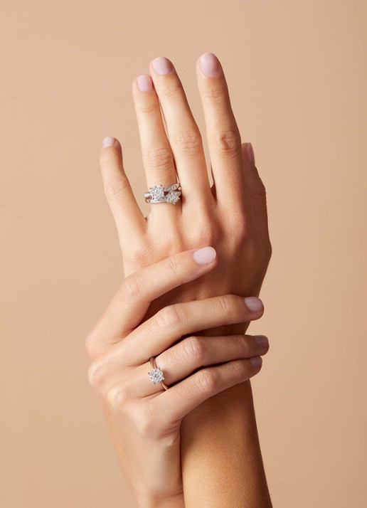 Diamond Point Witgouden ring, 0.39 ct diamant, Enchanted - detail 3 witgoud
