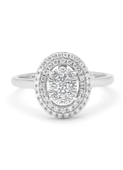 Diamond Point Witgouden ring, 0.42 ct diamant, Enchanted - detail 4 witgoud