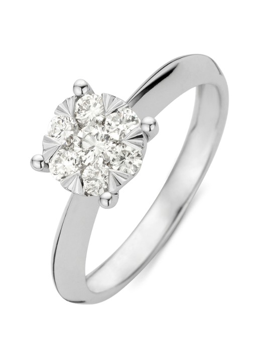 Diamond Point Witgouden ring, 0.46 ct diamant, Enchanted