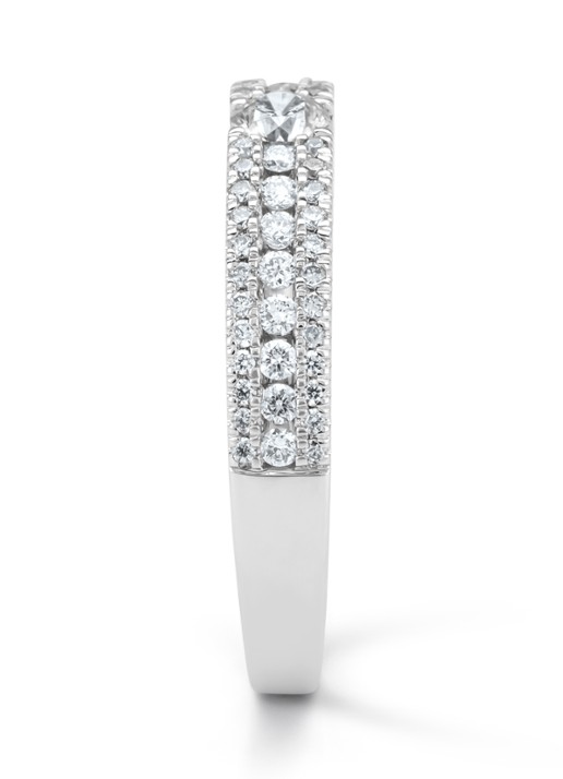 Diamond Point Witgouden ring, 0.49 ct diamant, Majestic - detail 2 witgoud