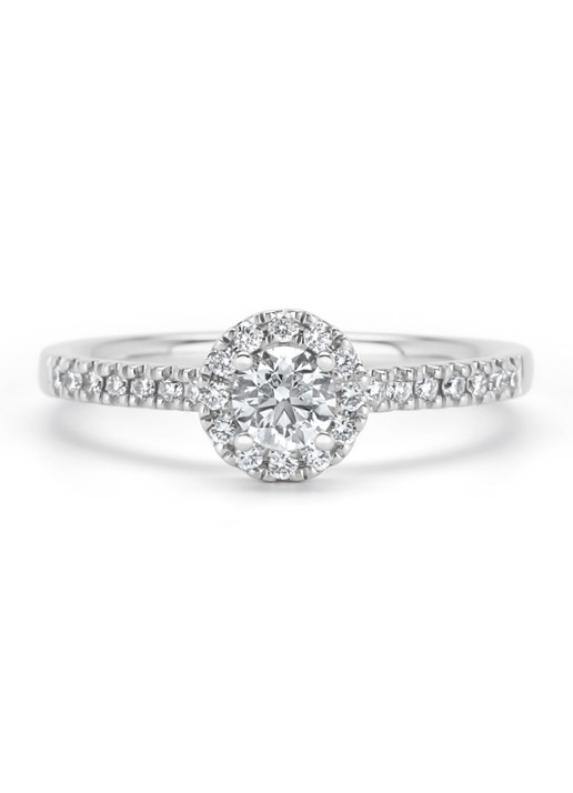 Diamond Point Witgouden ring, 0.50 ct diamant, Perfect Match - detail 5 witgoud