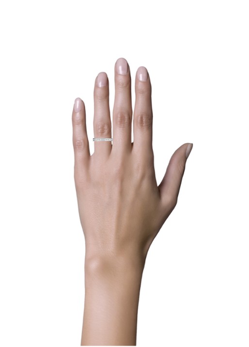 Diamond Point Witgouden ring 0.50 ct diamant Wedding - detail 2 witgoud