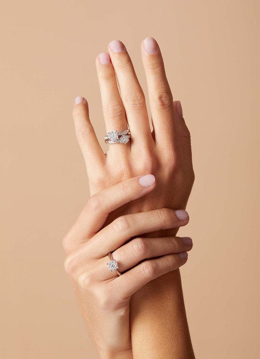 Diamond Point Witgouden ring, 0.57 ct diamant, Enchanted - detail 3 witgoud
