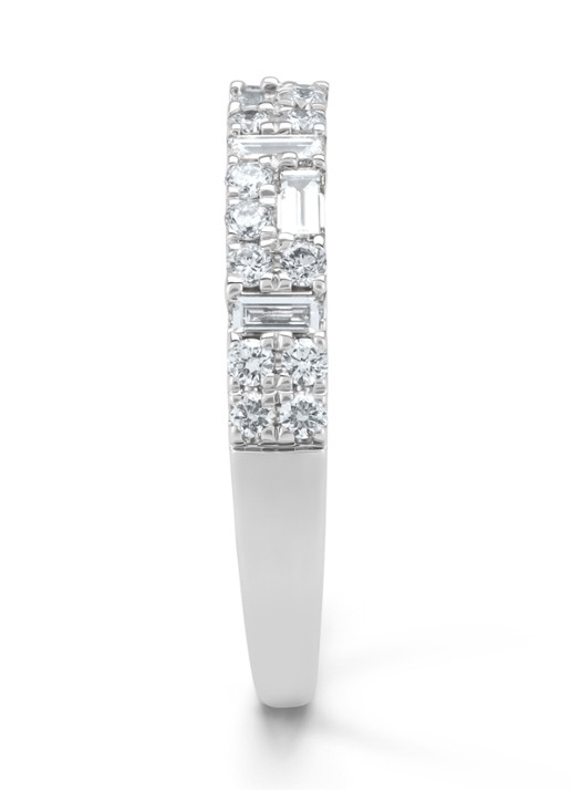 Diamond Point Witgouden ring, 0.57 ct diamant, Gallery - detail witgoud