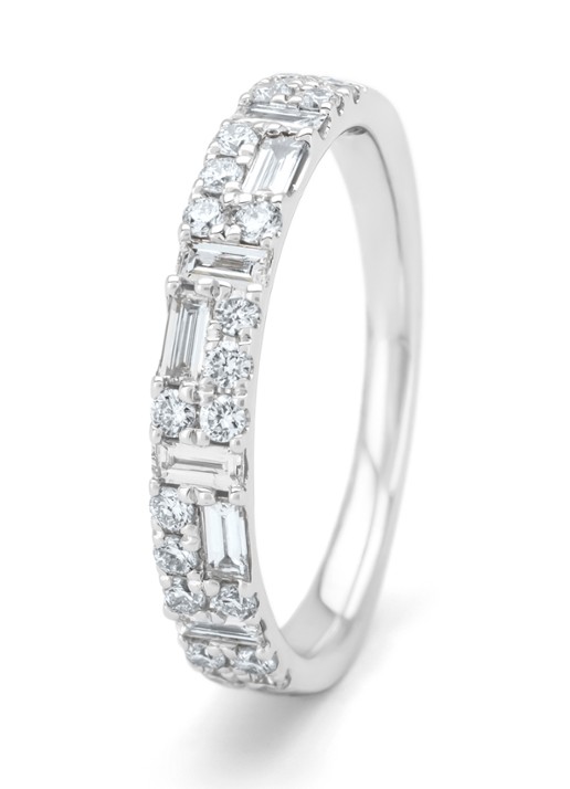 Diamond Point Witgouden ring, 0.57 ct diamant, Gallery - detail 2 witgoud