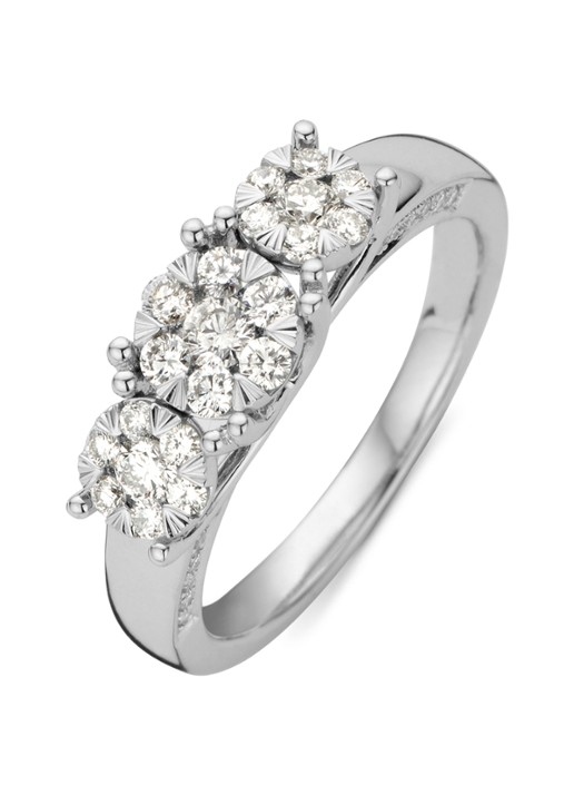 Diamond Point Witgouden ring, 0.58 ct diamant, Enchanted