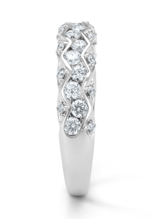 Diamond Point Witgouden ring, 0.73 ct diamant, Majestic - detail 3 witgoud