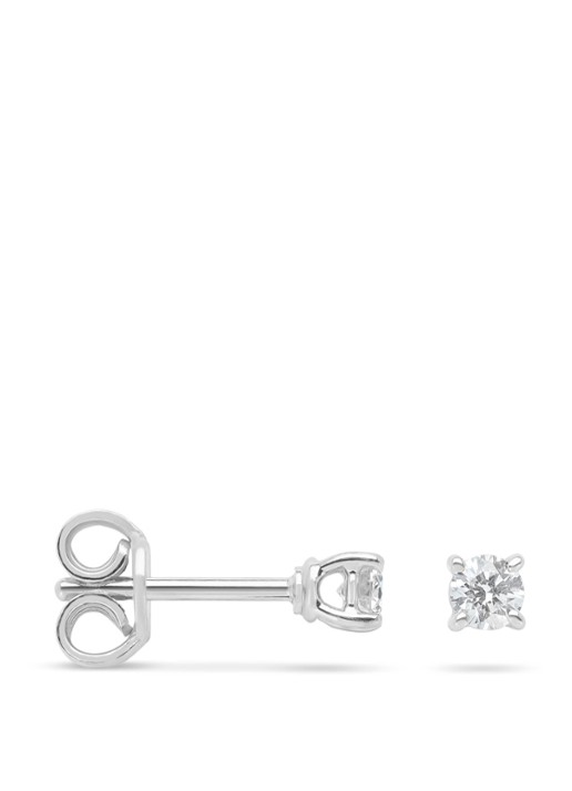 Diamond Point Witgouden solitair groeibriljant oorstekers, 0.24 ct. 0.24 ct diamant Groeibriljant