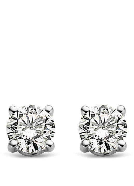 Diamond Point Witgouden solitair groeibriljant oorstekers, 0.28 ct. 0.28 ct diamant Groeibriljant