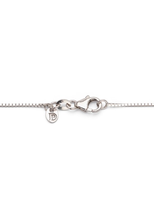 Diamond Point Witgouden venetiaans collier Timeless Treasures (45cm) - detail witgoud