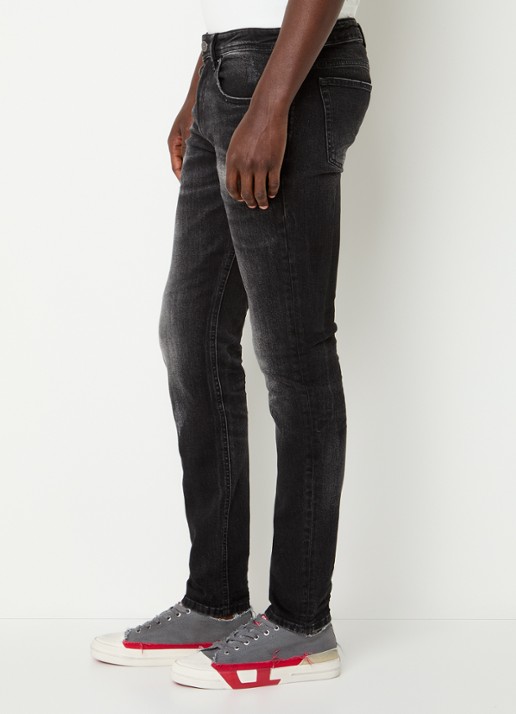 Diesel 1979 Sleenker skinny jeans met gekleurde wassing - detail 5 zwart