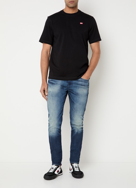 Diesel 1979 Sleenker slim fit jeans met donkere wassing - voorkant 2 indigo