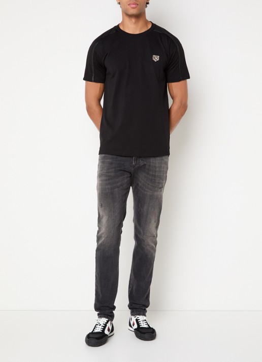 Diesel 1979 slim fit jeans met gekleurde wassing - voorkant 4 antraciet
