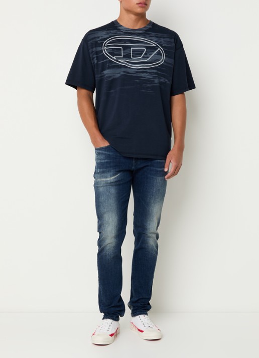 Diesel 1979 straight leg jeans met medium wassing - voorkant 5 indigo