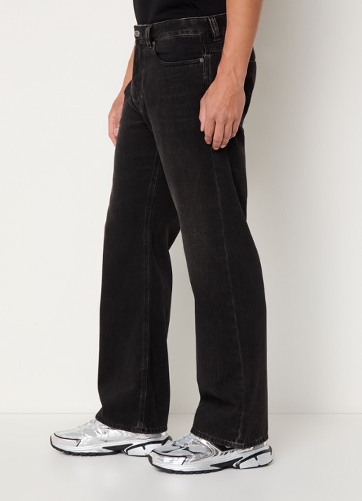 Diesel 1980 D-Eeper straight leg jeans met gekleurde wassing - detail 4 antraciet