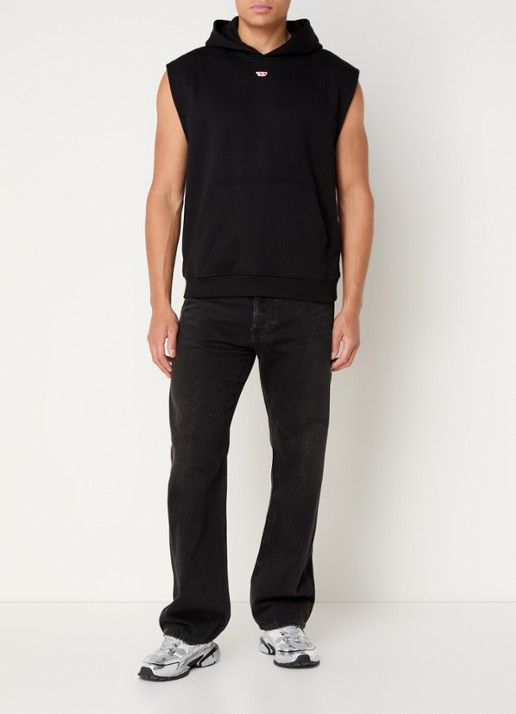 Diesel 1980 D-Eeper straight leg jeans met gekleurde wassing - voorkant 2 antraciet