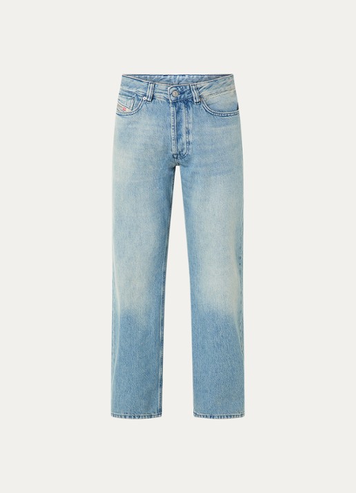 Diesel 1980 D-Eeper straight leg jeans met lichte wassing - voorkant indigo