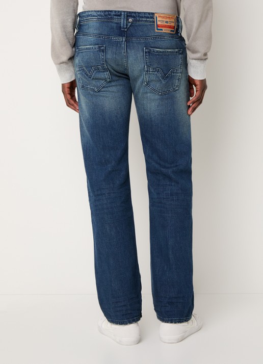 Diesel 1985 Larkee straight leg jeans met donkere wassing - achterkant 5 indigo