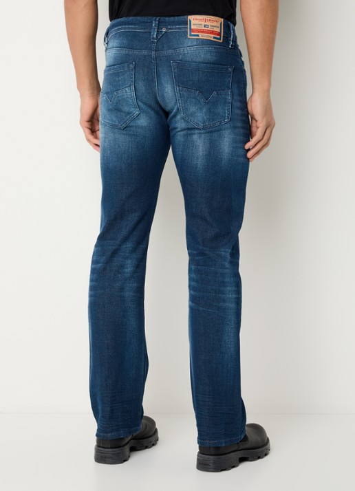 Diesel 1985 Larkee straight leg jeans met donkere wassing - achterkant 5 indigo