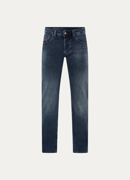 Diesel 1985 Larkee Straight leg jeans met donkere wassing - voorkant indigo