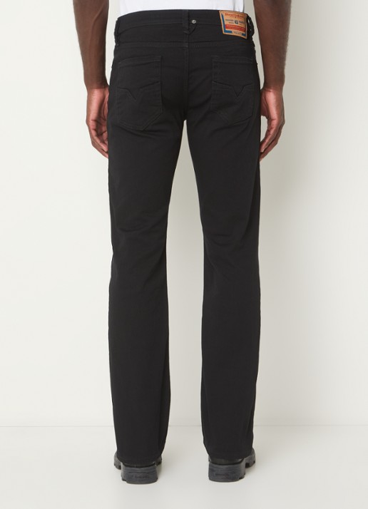 Diesel 1985 Larkee straight leg jeans met gekleurde wassing - achterkant zwart