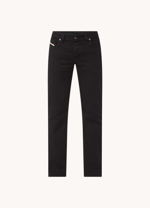 Diesel 1985 Larkee straight leg jeans met gekleurde wassing - voorkant 2 zwart