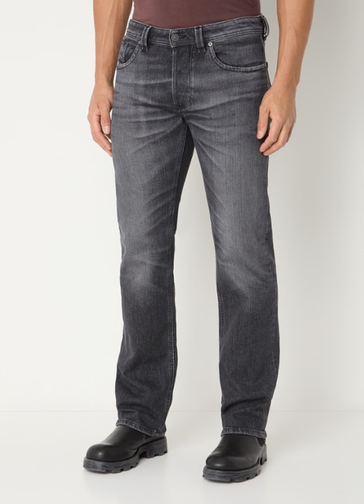 Diesel 1985 slim fit jeans met gekleurde wassing - detail antraciet