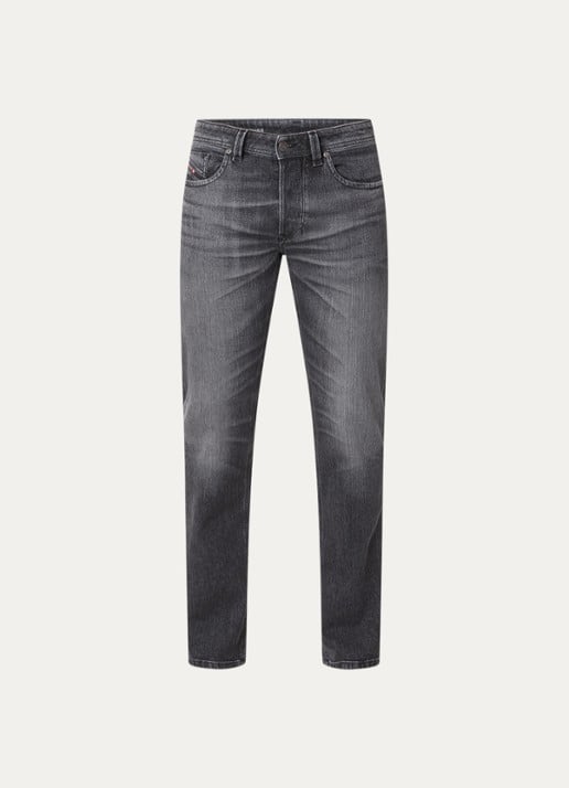 Diesel 1985 slim fit jeans met gekleurde wassing - voorkant 4 antraciet