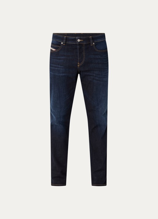 Diesel 1993 D-Vyl slim fit jeans met donkere wassing - voorkant 4 indigo