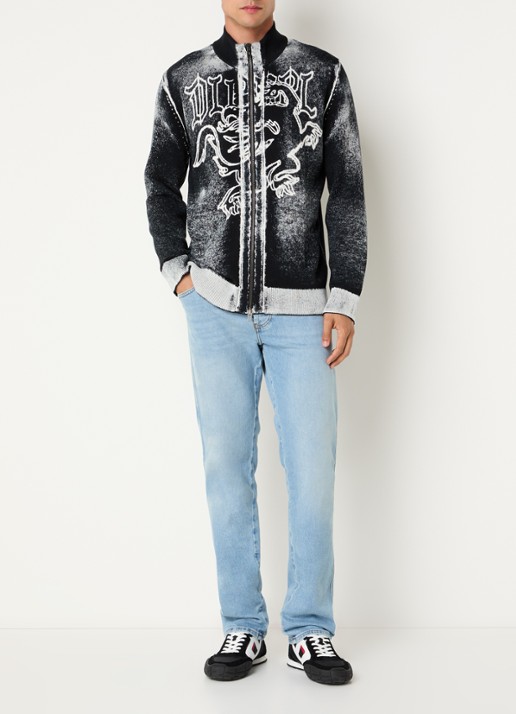 Diesel 1993 D-VYL slim fit jeans met medium wassing - voorkant 5 indigo