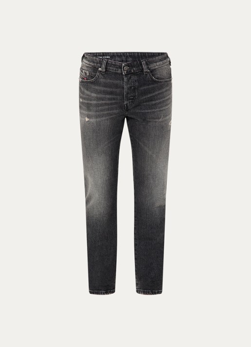 Diesel  1993 D-Vyl straight leg jeans met gekleurde wassing - voorkant 3 donkergrijs