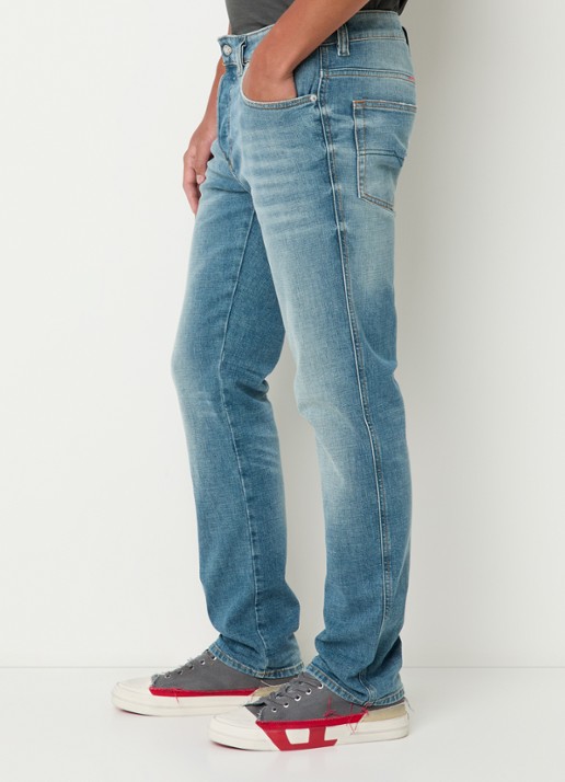 Diesel 1993 D-VYL straight leg jeans met medium wassing en steekzakken - detail 3 indigo