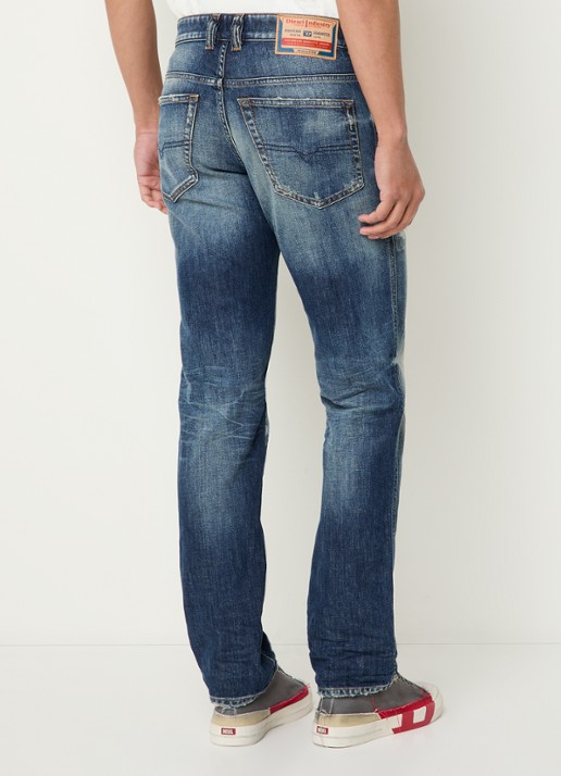 Diesel 1993 D-VYL straight leg jeans met verwassen afwerking - achterkant 5 indigo