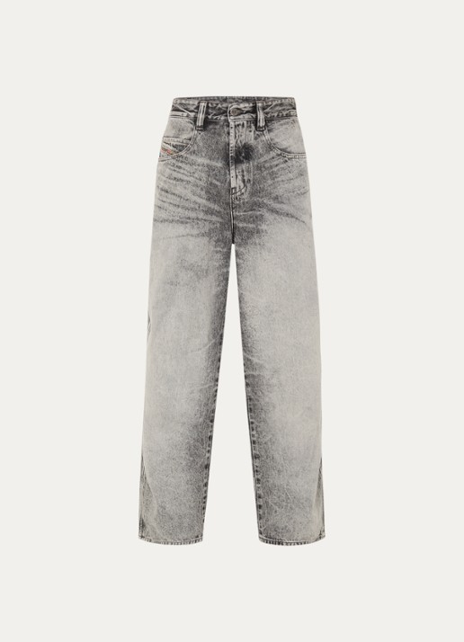 Diesel 1997 D-Denim loose fit jeans met gekleurde wassing - voorkant 3 grijs