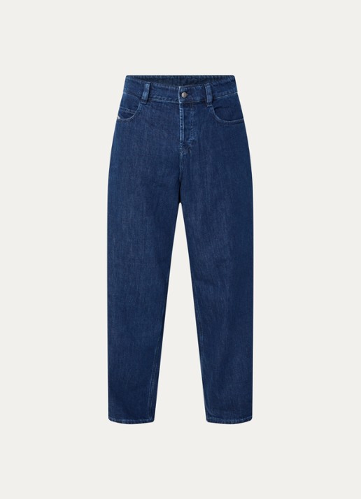 Diesel 1997 wide leg jeans met donkere wassing - voorkant 4 indigo