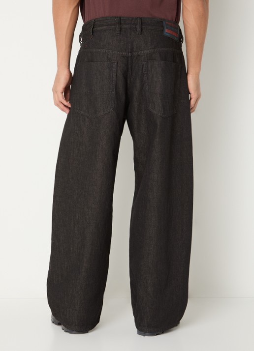 Diesel 1997 wide leg jeans met gekleurde wassing - achterkant 3 donkerbruin