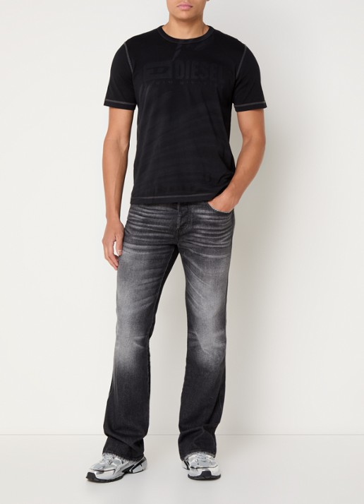 Diesel 1998 D-Buck slim fit jeans met gekleurde wassing - voorkant 4 antraciet