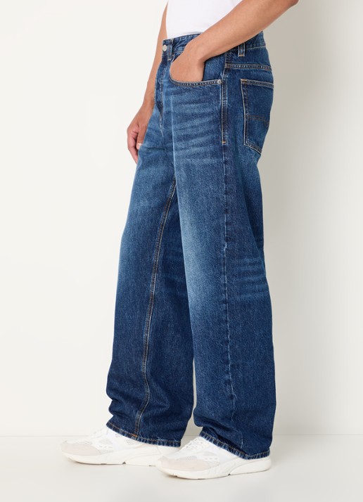 Diesel 200 D-Marco loose fit jeans met donkere wassing - detail 5 indigo