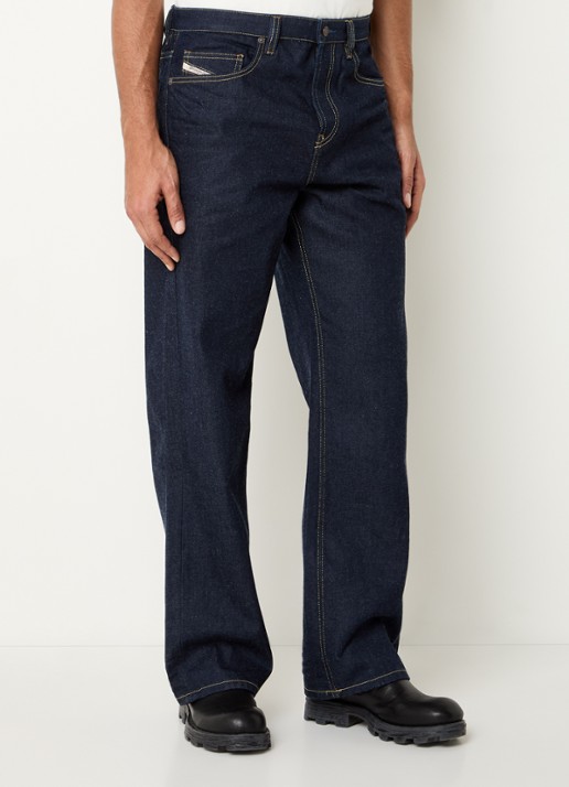 Diesel 2001 D-Macro loose fit jeans met donkere wassing