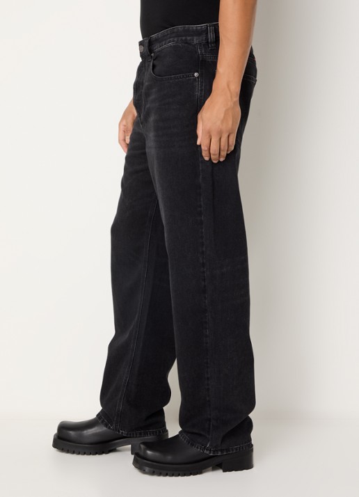 Diesel 2001 D-Macro loose fit jeans  - detail 4 zwart