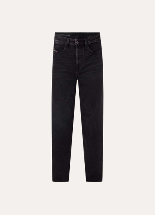 Diesel 2001 D-Macro loose fit jeans  - voorkant zwart