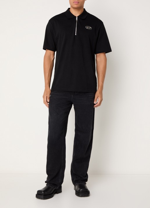 Diesel 2001 D-Macro loose fit jeans  - voorkant 2 zwart