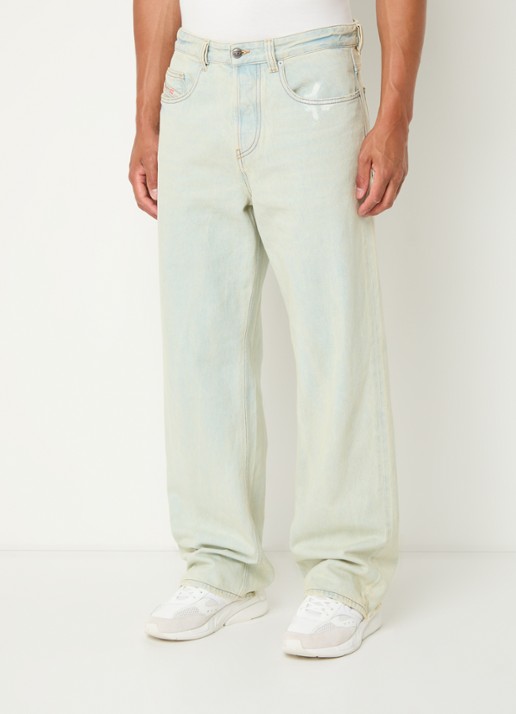 Diesel 2001 D-Macro straight leg jeans met lichte wassing